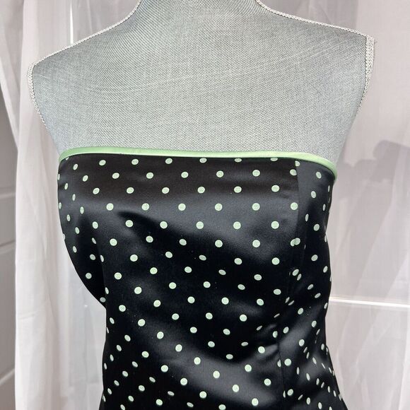 Vintage Jessica Mcclintock Gunne Sax polka dot tea length dress 13/14 pinup - Picture 4 of 8
